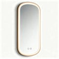 Led illuminated wall mirror with touch controls 60 x 30 x 5cm