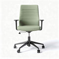 Office chair with adjustable height and armrests in light green 60 x 60 x 100cm